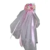 Pink flower decorative bouquets, artificial preserved flowers, wedding decorations and home ornaments Item Picture